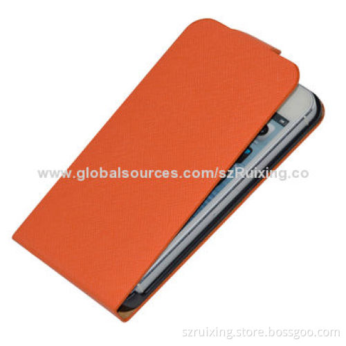 In stock item, ten word veins vertical slim leather case for iPhone 5/5s with stand function